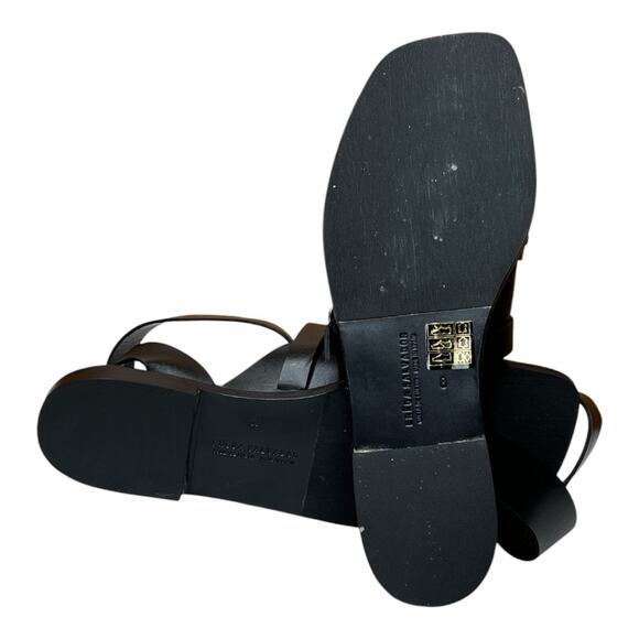 Freda Salvador Black Leather Sandals - Picture 7 of 11